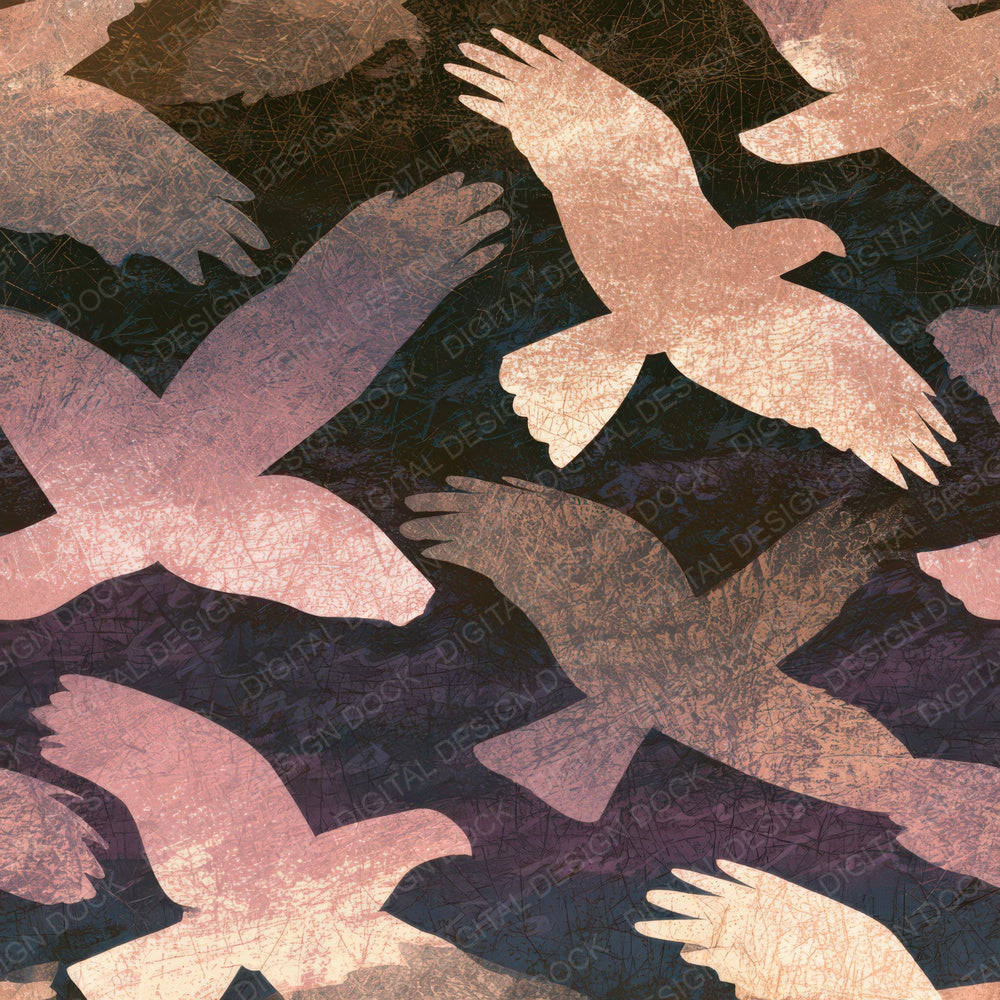 Scratchboard Hawks Dusty Pink Sandstone Digital Paper Pack (DDD013095)
