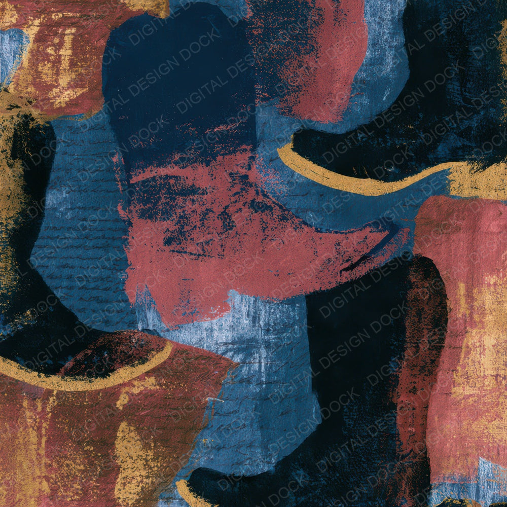 Cyanotype Western Boots Jet Rose Digital Paper Pack (DDD013109)
