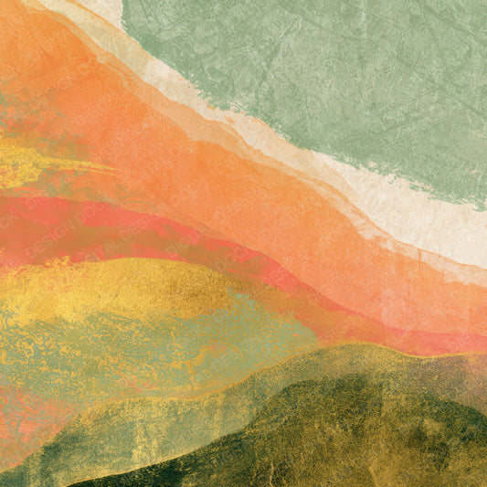 Drypoint Apricot Pistachio Tonal Digital Paper Pack (DDD013110)