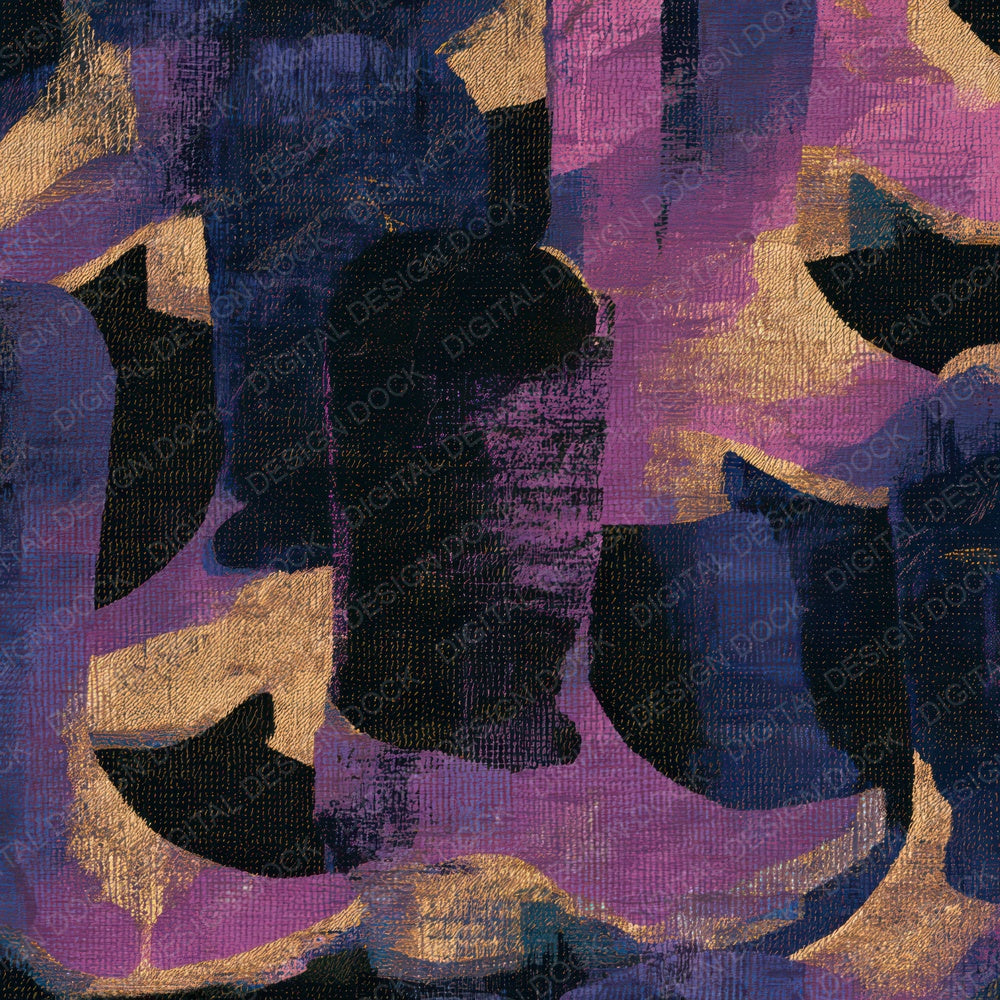 Tapestry Western Boots Mauve Plum Digital Paper Pack (DDD013119)