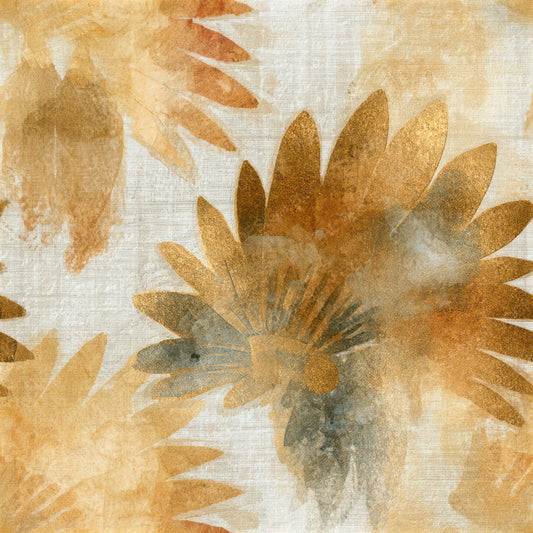 Watercolour Feathered Headdresses Wheat Gold Seamless Digital Paper Pack (DDD013122)