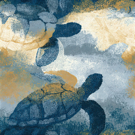 ASCII Turtles Oyster Storm Seamless Digital Paper Pack (DDD013153)