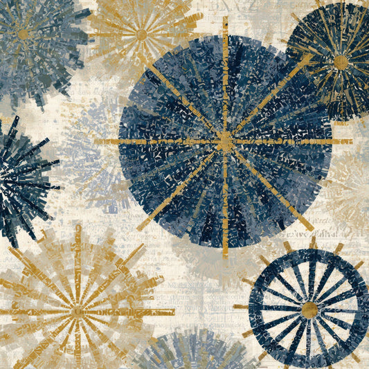 Typographic Ship Wheels Slate Sand Ivory Digital Paper Pack (DDD013164)
