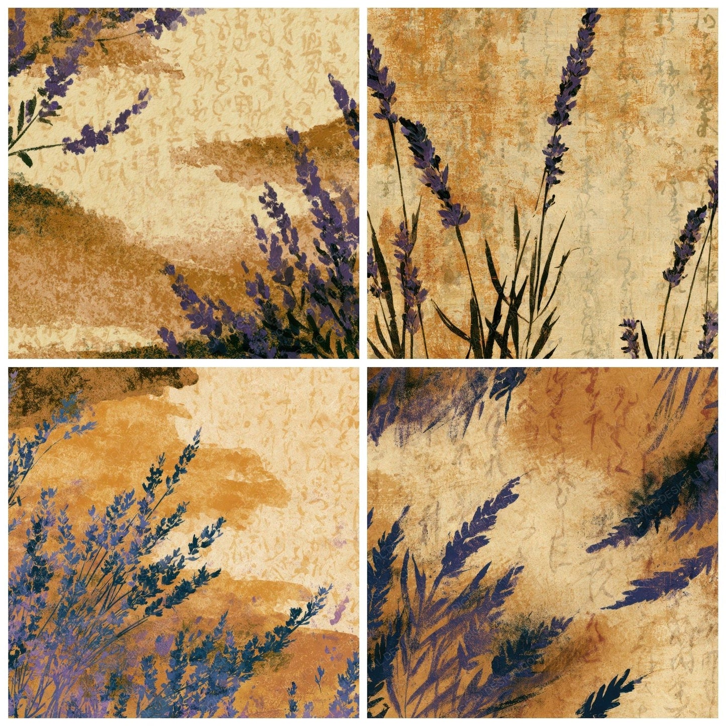 Minimal Lavender Oolong Cream Digital Paper Pack (DDD013177)