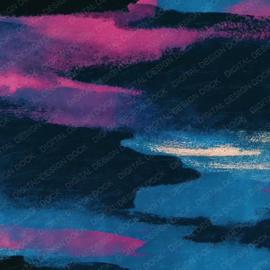 Cyanotype Electric Pink Cyan Abstract Digital Paper Pack (DDD013211)
