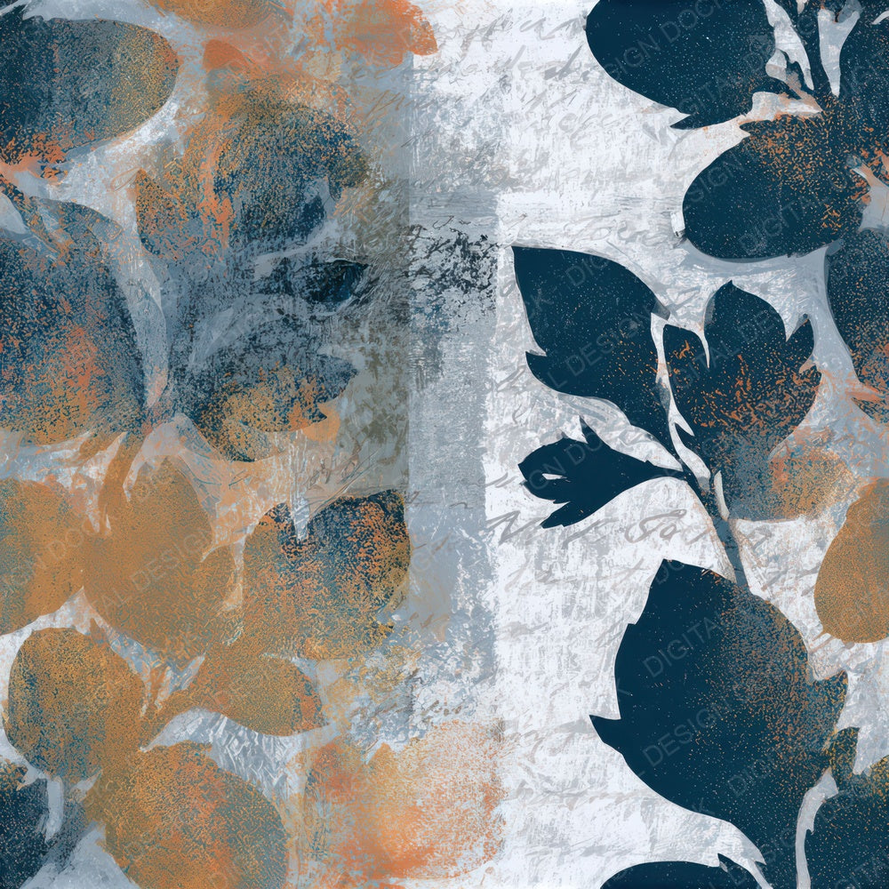 Monoprint Acorns Silver Grey Seamless Digital Paper Pack (DDD013250)