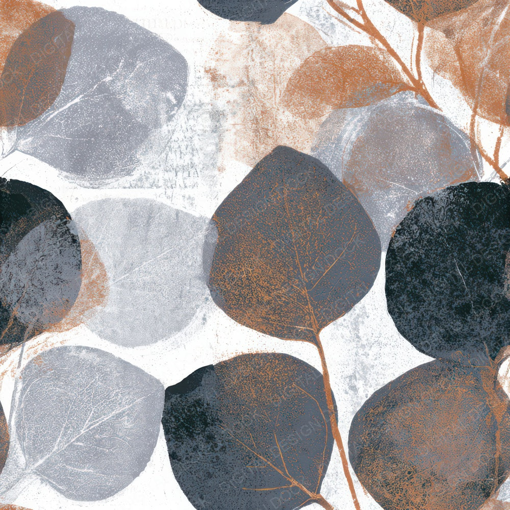 Monoprint Eucalyptus Silver Seamless Digital Paper Pack (DDD013252)