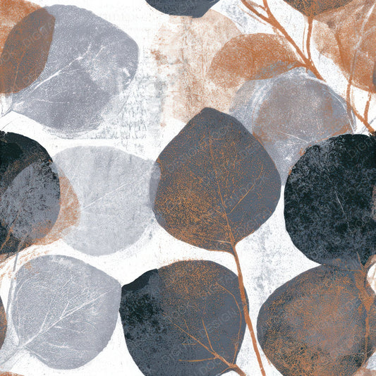 Monoprint Eucalyptus Silver Seamless Digital Paper Pack (DDD013252)