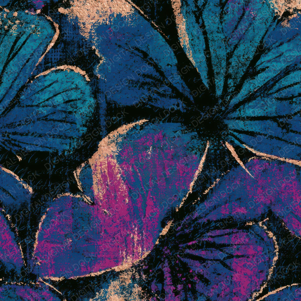 Minimal Butterfly Wings Teal Magenta Digital Paper Pack (DDD013326)
