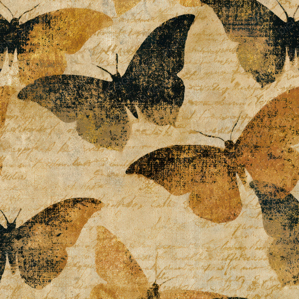 Minimal Luna Moth Sepia Parchment Digital Paper Pack (DDD013346)