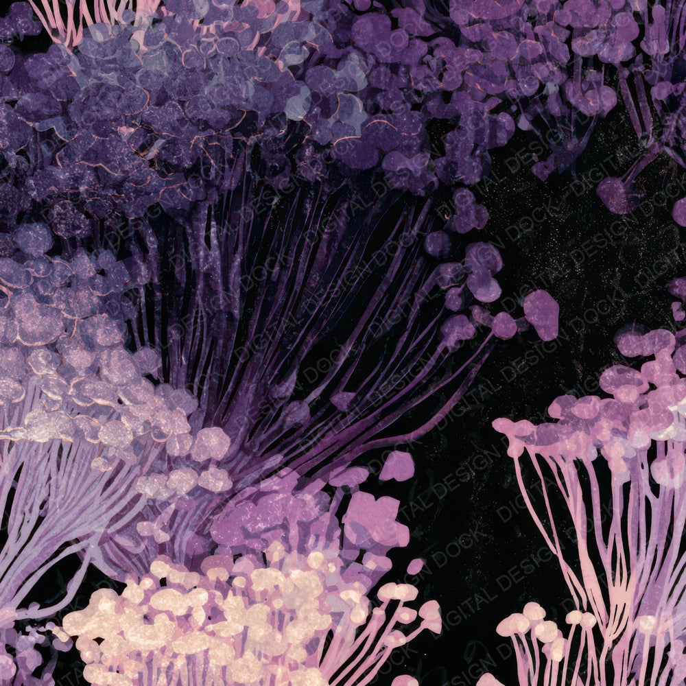Woodblock Enoki Aubergine Pearl Digital Paper Pack (DDD013352)