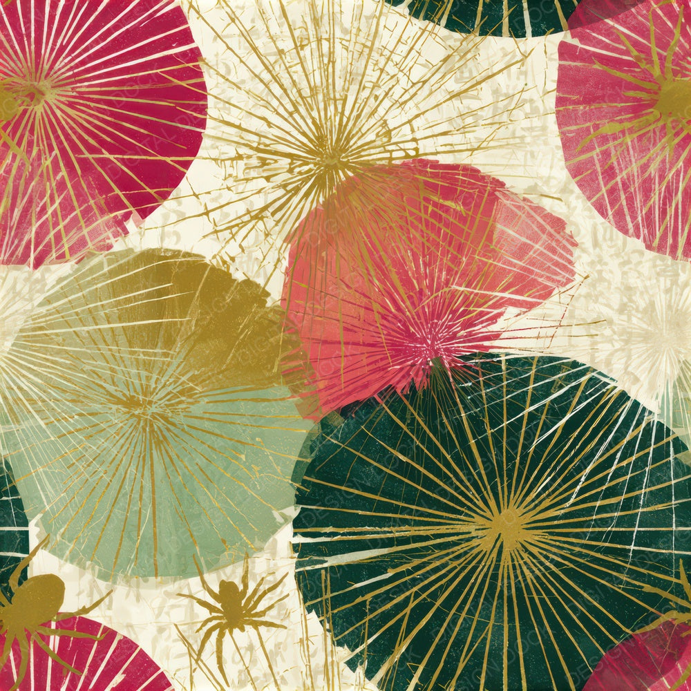 Screenprint Spider Web Pistachio Seamless Digital Paper Pack (DDD013375)
