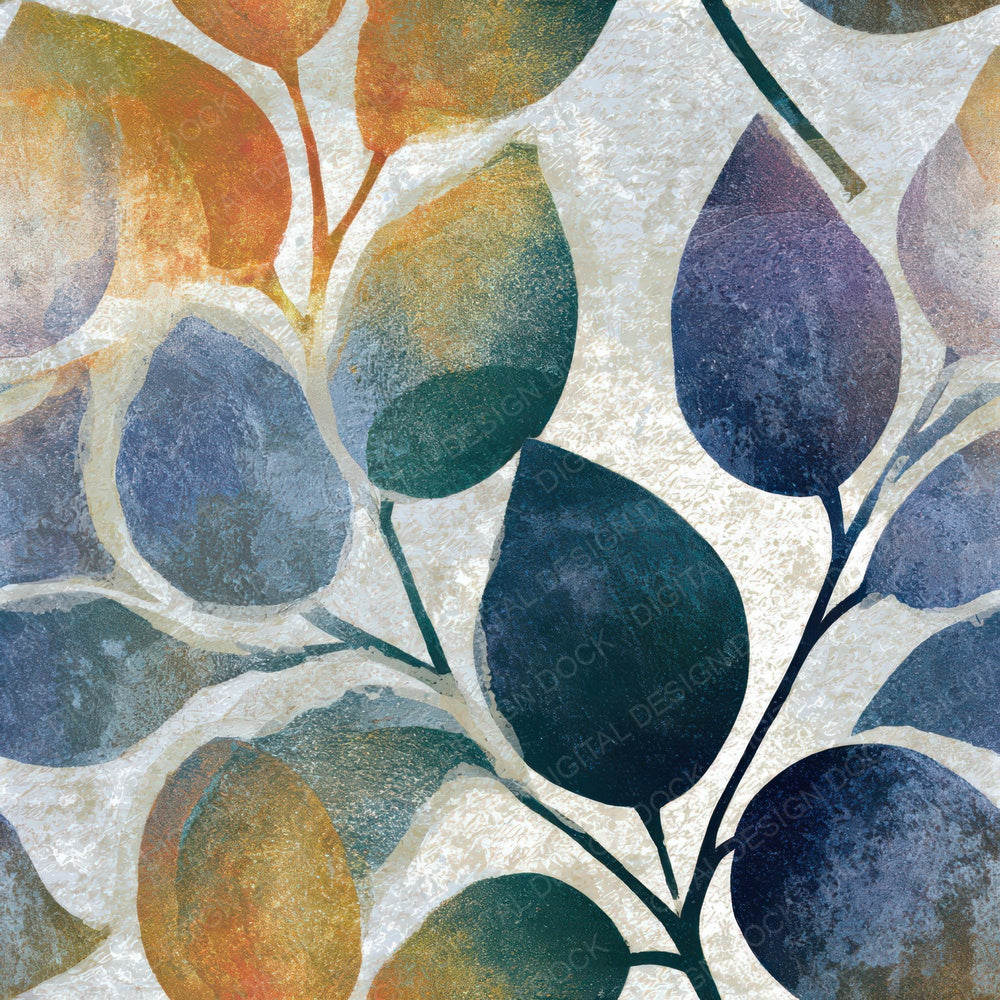 Monoprint Mangoes Silver Seamless Digital Paper Pack (DDD013390)