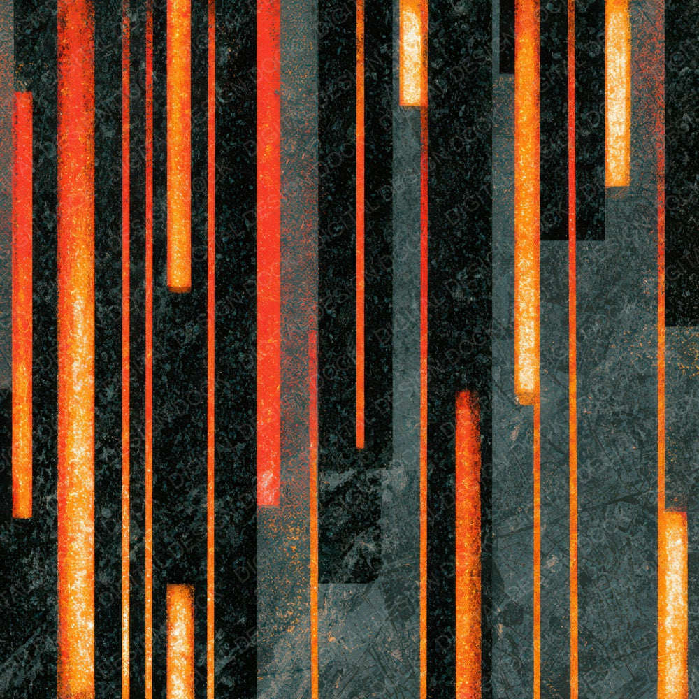 Woodblock Neon Tubes Slate Pewter Digital Paper Pack (DDD013418)