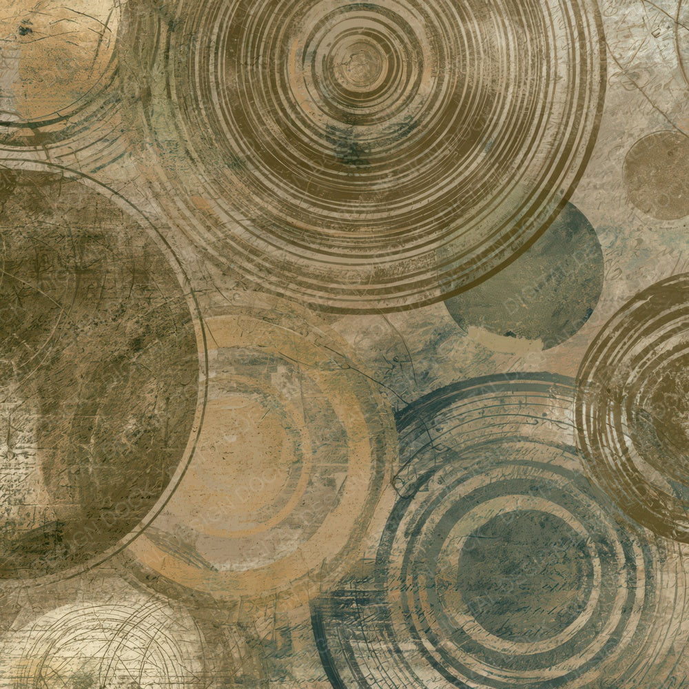 Monoprint Spell Circles Sepia Oat Digital Paper Pack (DDD013430)