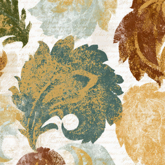 Screenprint Paisley Eucalyptus Gold Digital Paper Pack (DDD013435)