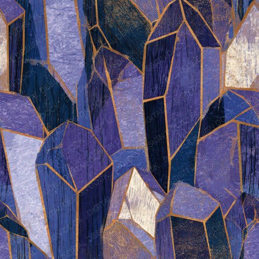 Woodcut Magic Crystals Lavender Digital Paper Pack (DDD013443)