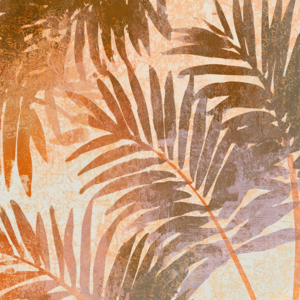 Monoprint Neon Palms Sienna Clay Digital Paper Pack (DDD013449)