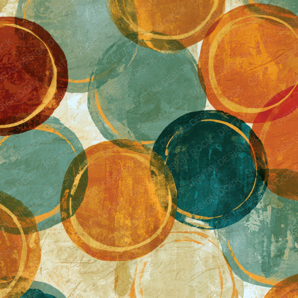 Monoprint Wax Seals Amber Sage Digital Paper Pack (DDD013450)