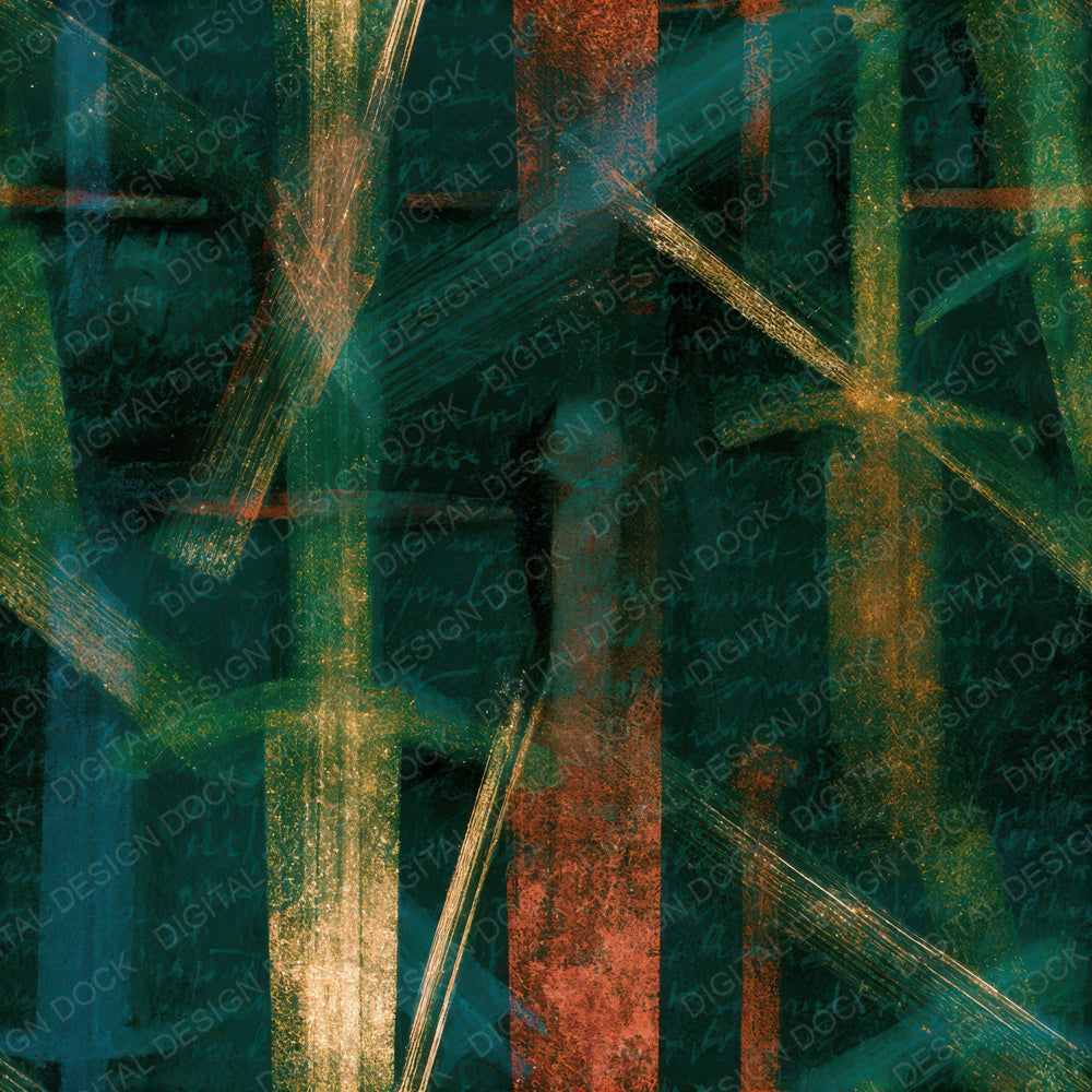 X Ray Swords Jade Copper Seamless Digital Paper Pack (DDD013462)