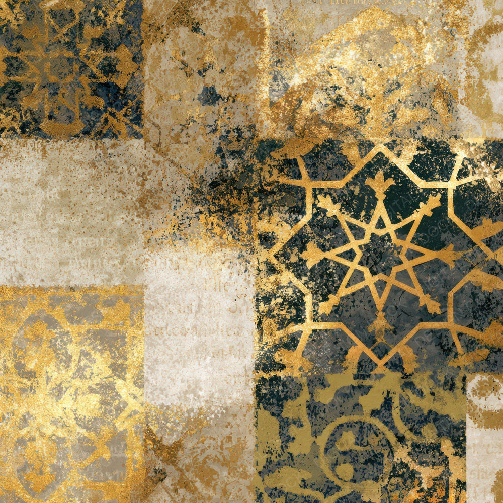 X-ray Persian Rug Sepia Gold Digital Paper Pack (DDD013463)