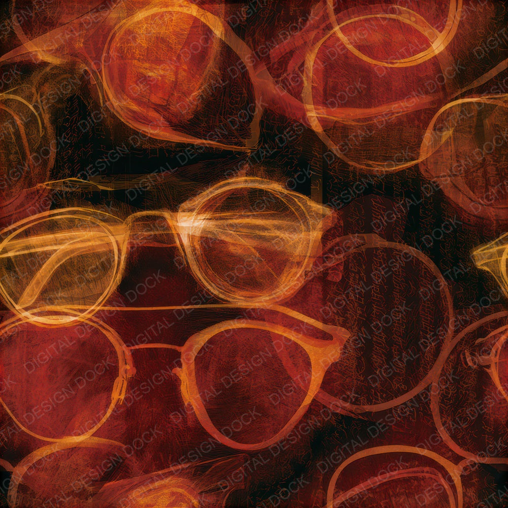 X-Ray Spectacles Oxblood Copper Seamless Digital Paper Pack (DDD013464)
