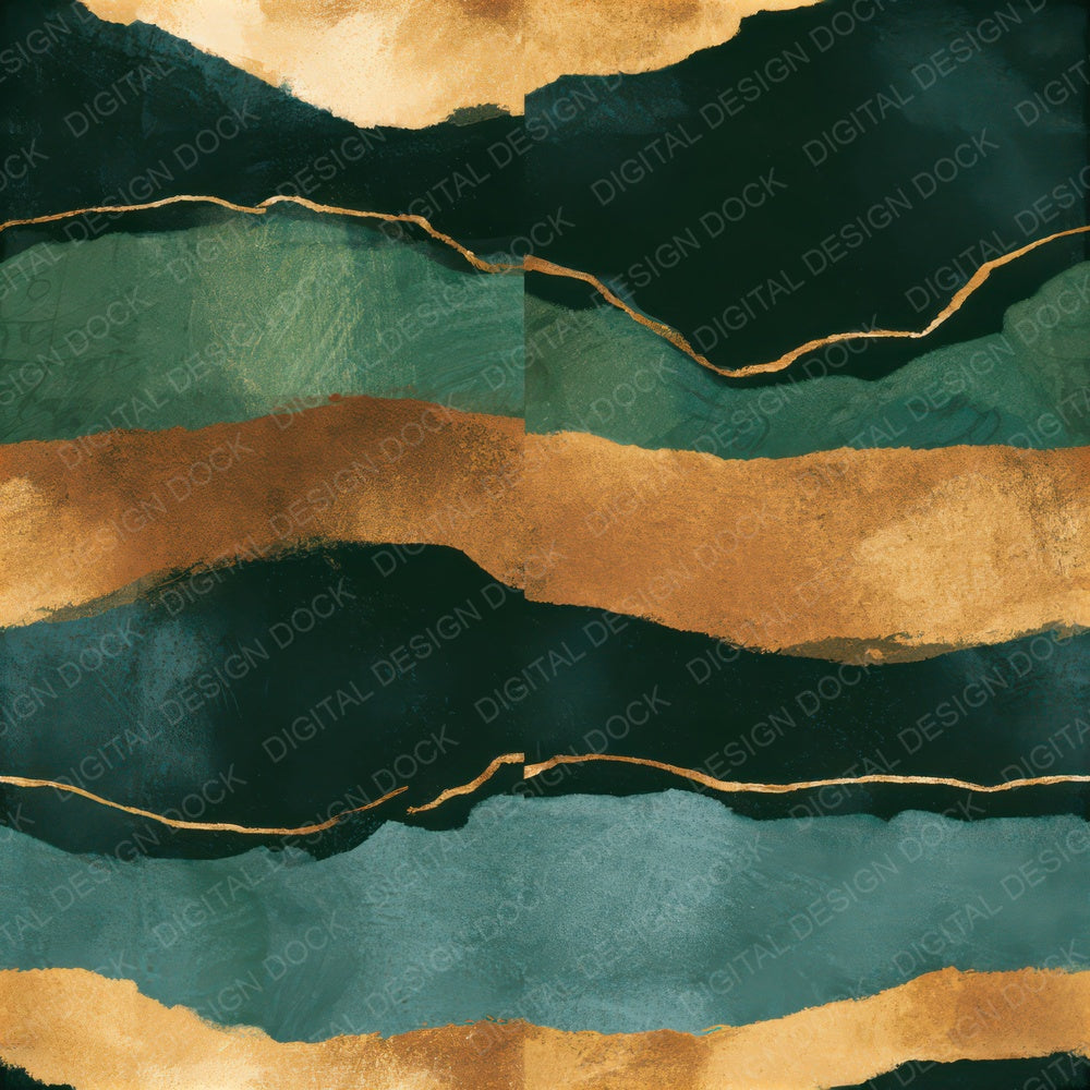 Sumi-e Forest Bronze Charcoal Abstract Seamless Digital Paper Pack (DDD013477)