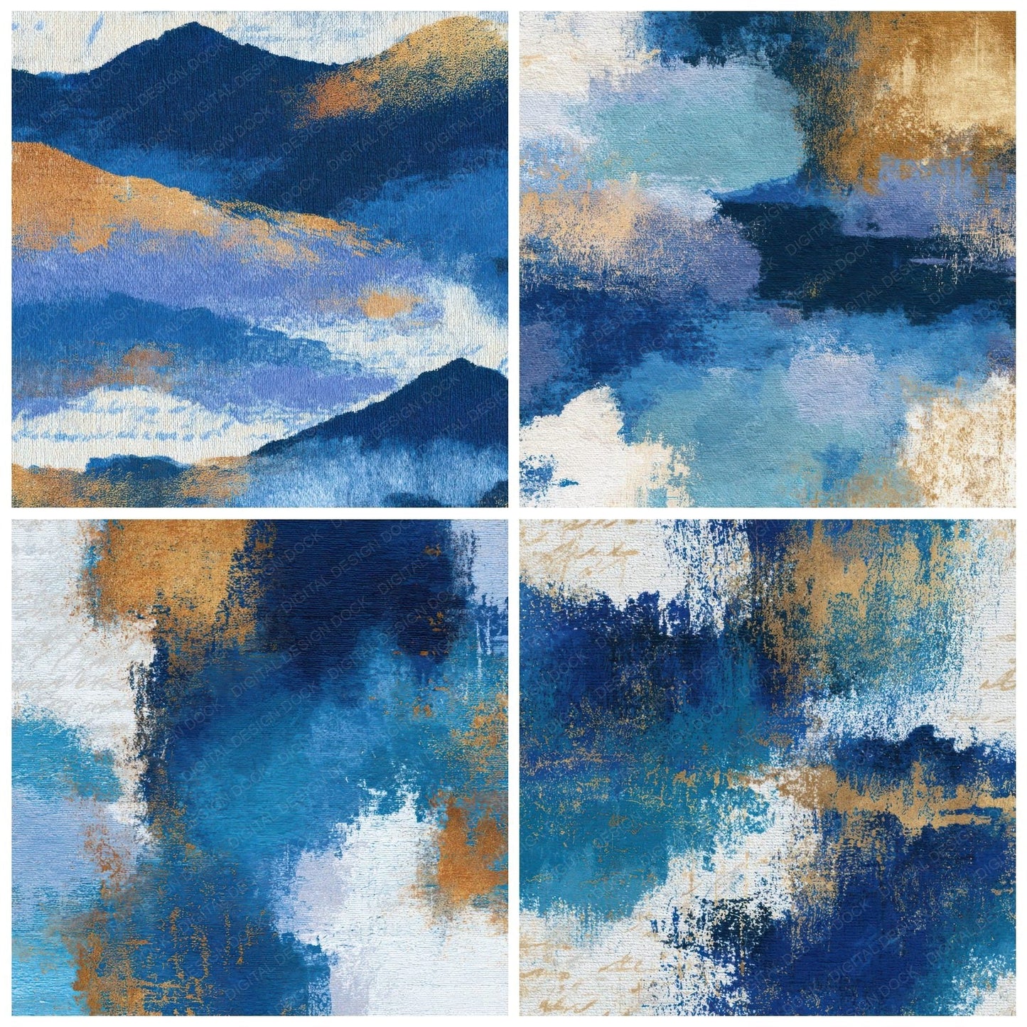 Tapestry Sapphire Powder Blue Tonal Digital Paper Pack (DDD013479)