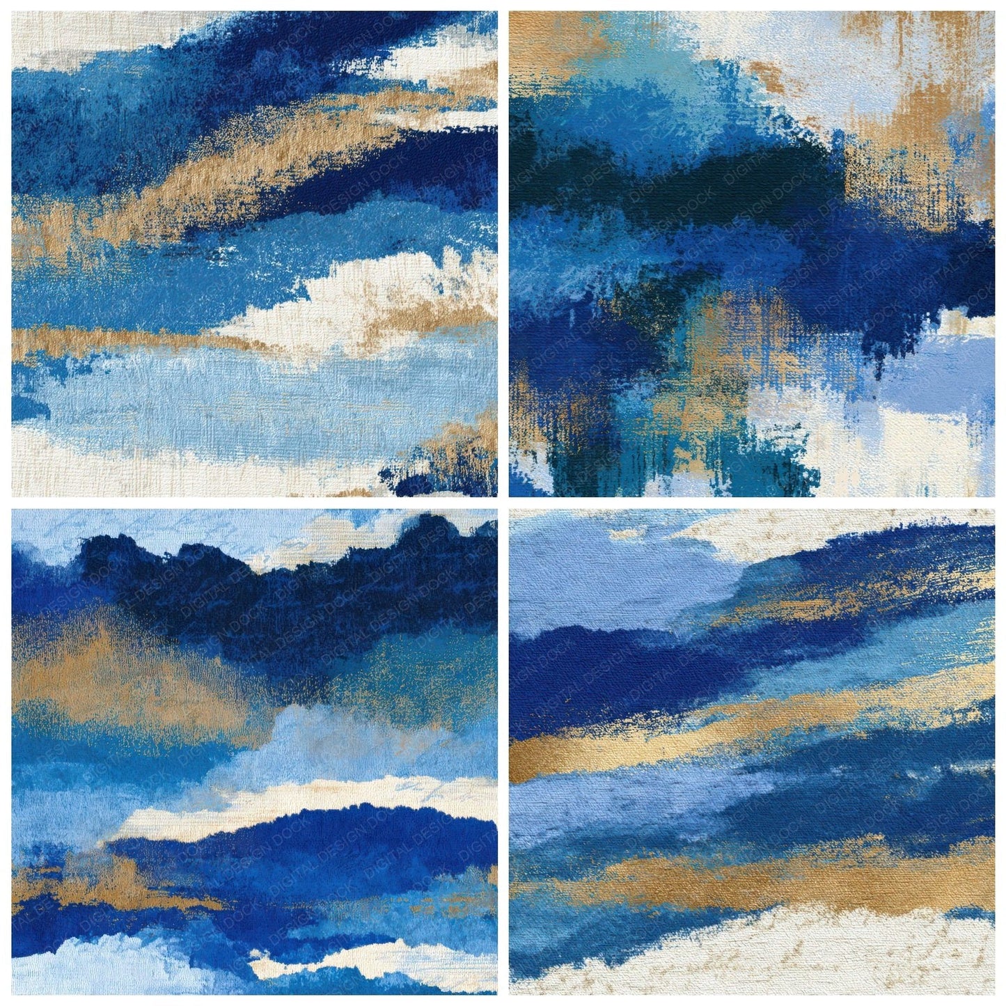 Tapestry Sapphire Powder Blue Tonal Digital Paper Pack (DDD013479)
