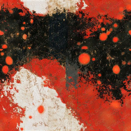 Antique Map Embers Crimson Seamless Digital Paper Pack (DDD013485)