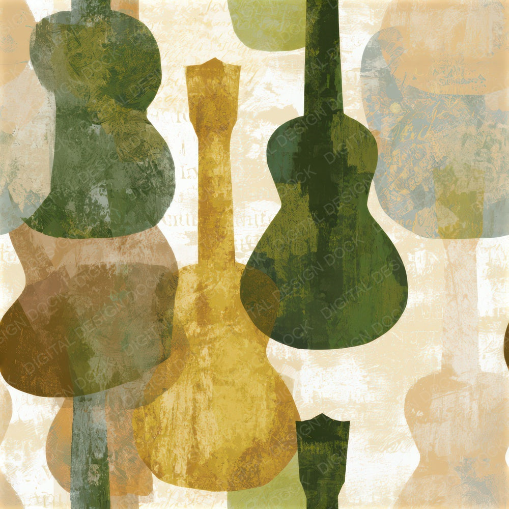 Fresco Ukulele Pine Cedar Seamless Digital Paper Pack (DDD013493)