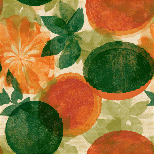 Risograph Tarts Pies Avocado Seamless Digital Paper Pack (DDD013499)