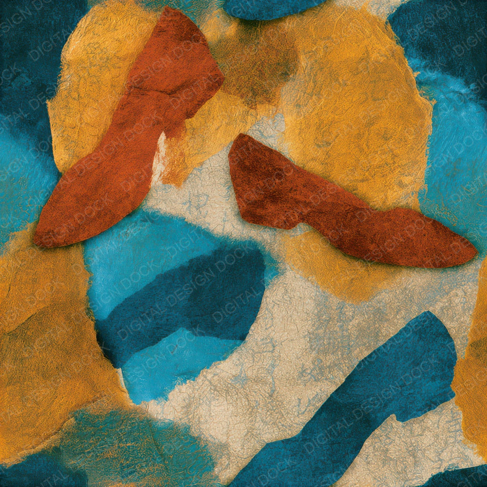 Torn Paper Ballet Flats Rust Seamless Digital Paper Pack (DDD013502)