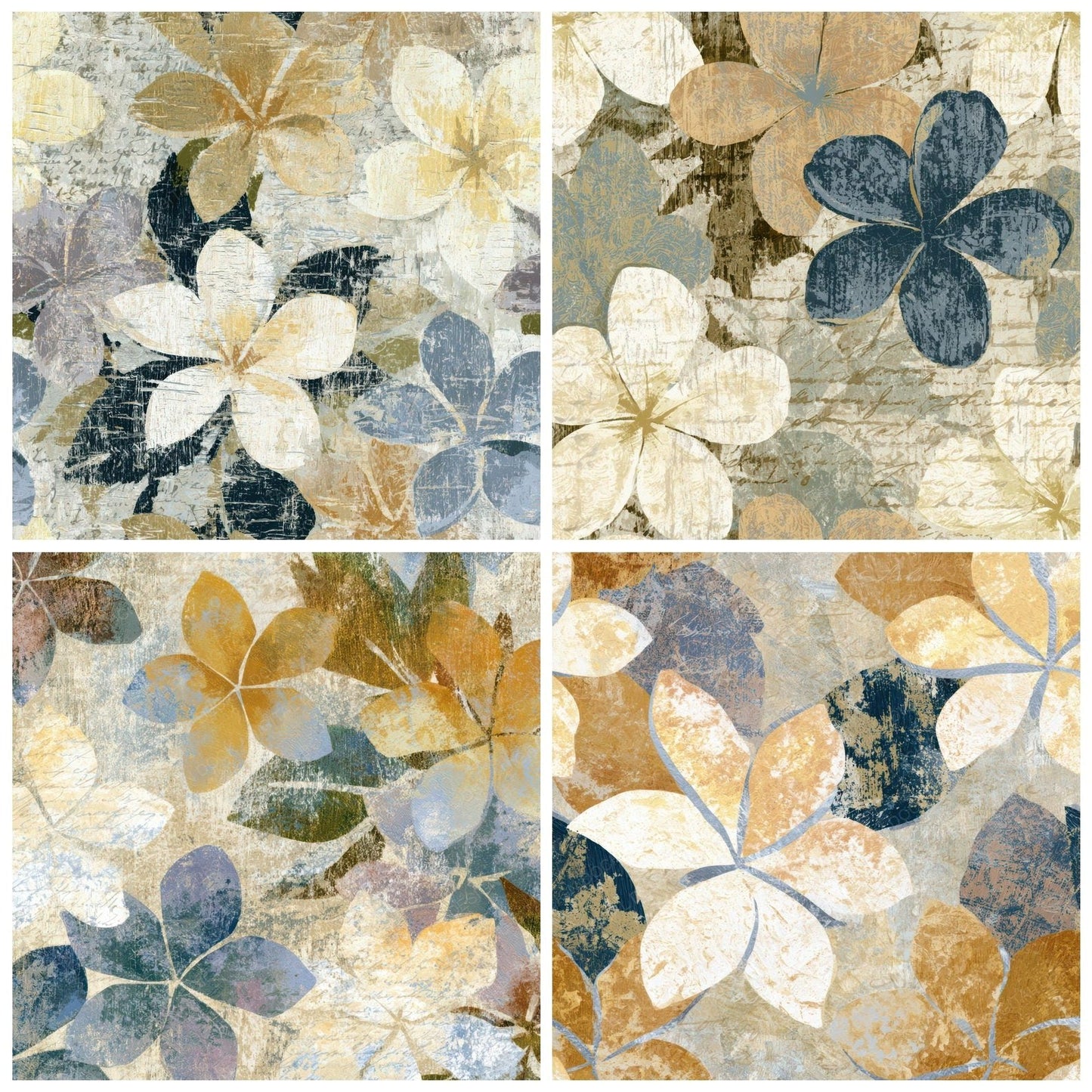 Woodcut Frangipani Oyster Clay Digital Paper Pack (DDD013541)