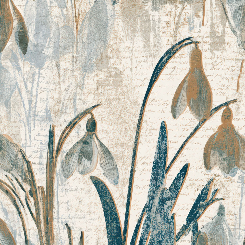 Blueprint Snowdrops Slate Sand Digital Paper Pack (DDD013548)
