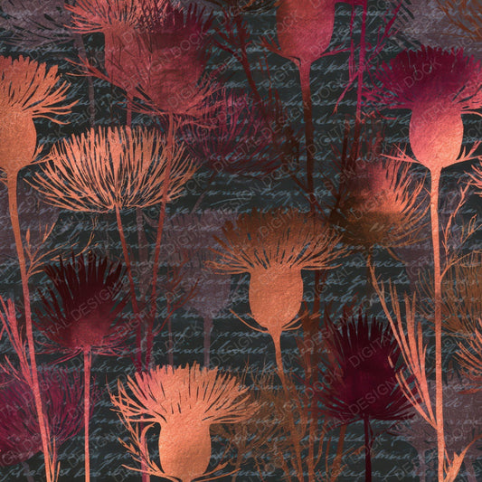 Papercut Thistle Blush Charcoal Digital Paper Pack (DDD013554)