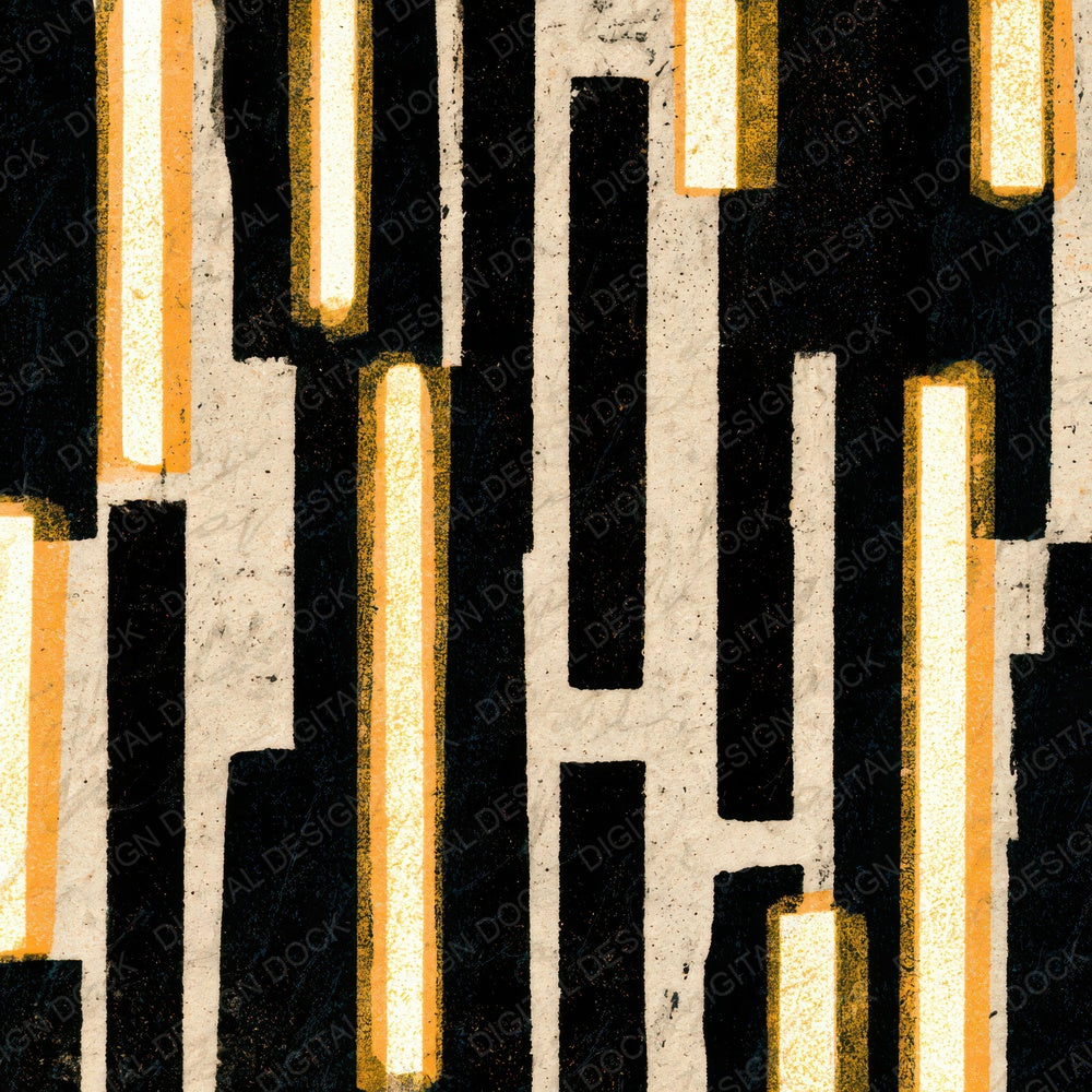 Woodblock Tubes Ink Black Digital Paper Pack (DDD013583)