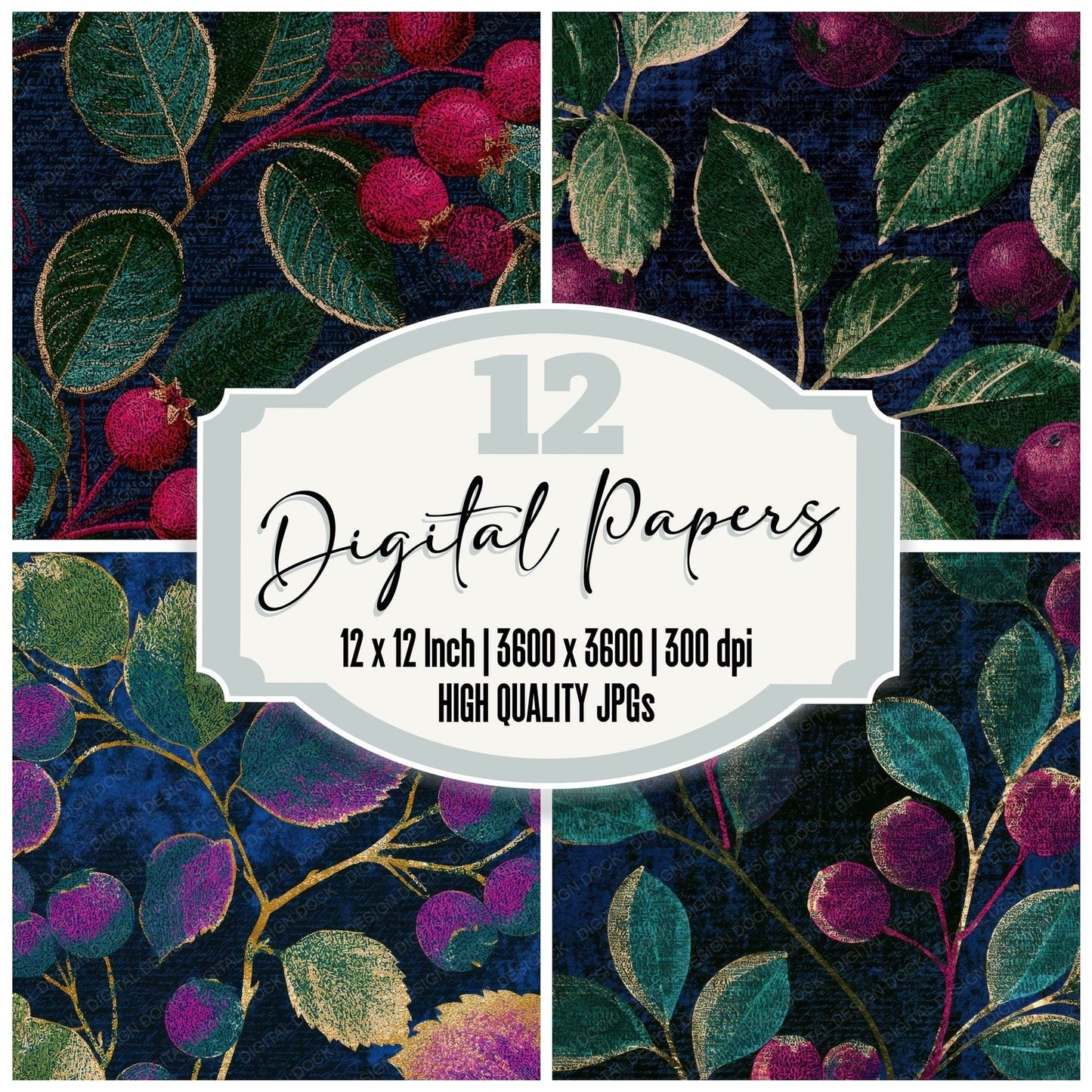 ASCII Hawthorn Neon Magenta Digital Paper Pack (DDD013625)
