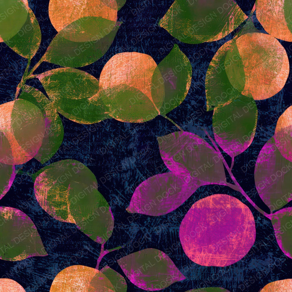 Scratchboard Apricots Neon Magenta Digital Paper Pack (DDD013635)