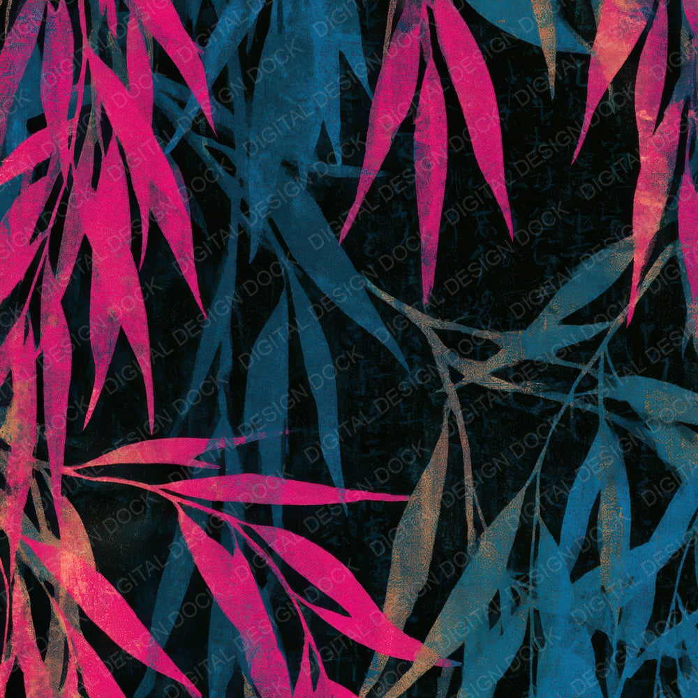 Screenprint Willow Pink Cyan Digital Paper Pack (DDD013637)