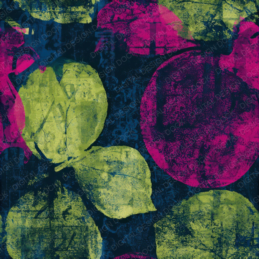 ASCII Quince Neon Magenta Seamless Digital Paper Pack (DDD013648)