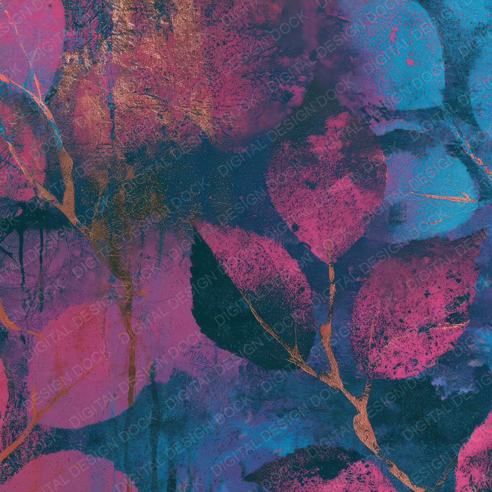 Graffiti Mulberry Pink Cyan Digital Paper Pack (DDD013651)