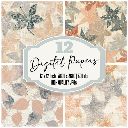 ASCII Star Fruit Peach Cream Seamless Digital Paper Pack (DDD013667)