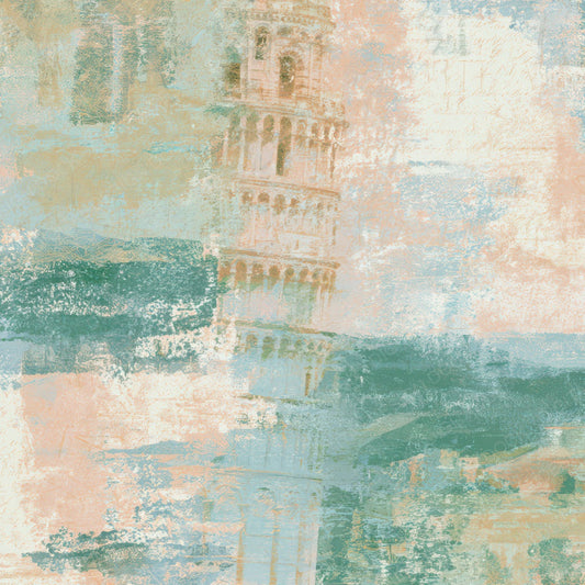 Lithograph Leaning Tower Dewy Green Blush Digital Paper Pack (DDD013776)