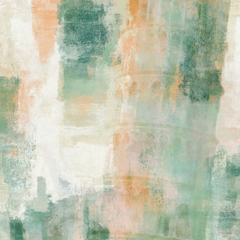 Lithograph Leaning Tower Dewy Green Blush Digital Paper Pack (DDD013776)