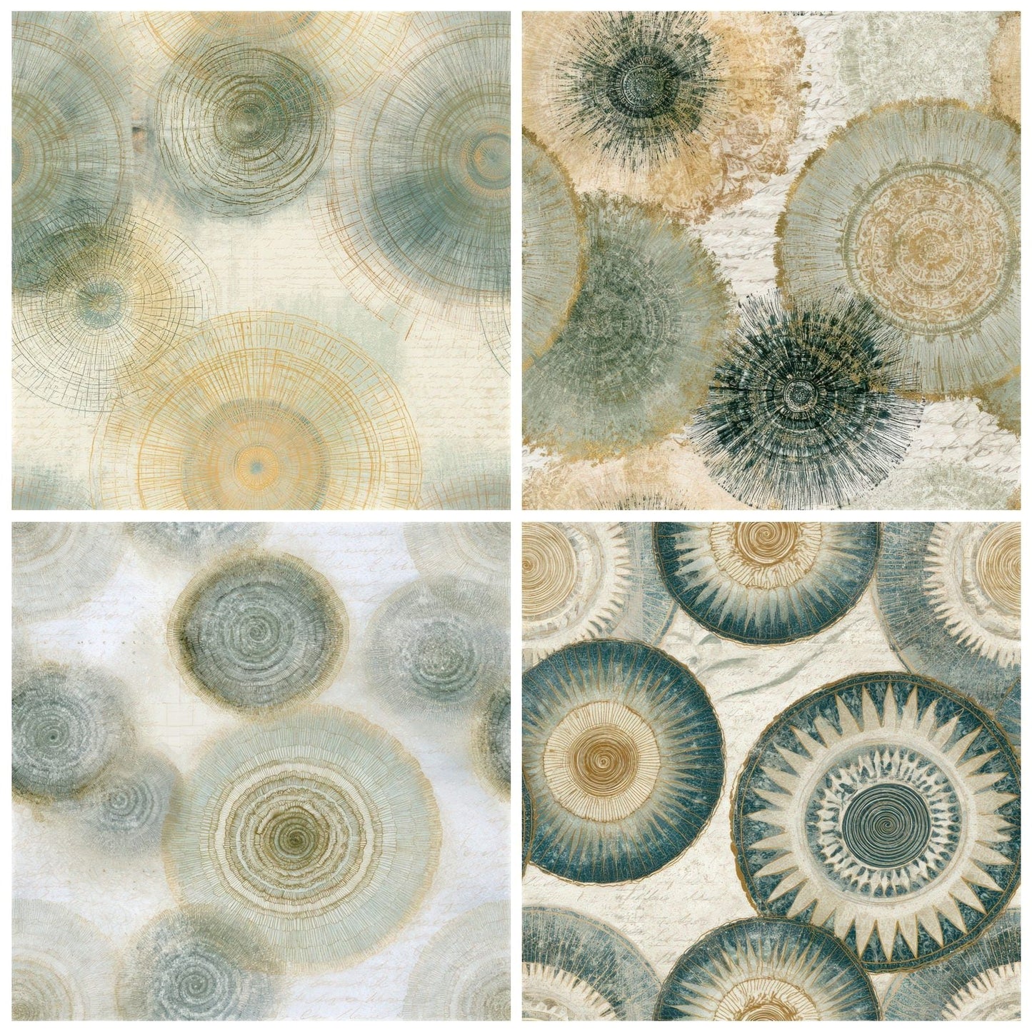 Mandala Galaxy Sage Gilded Seamless Digital Paper Pack (DDD013777)
