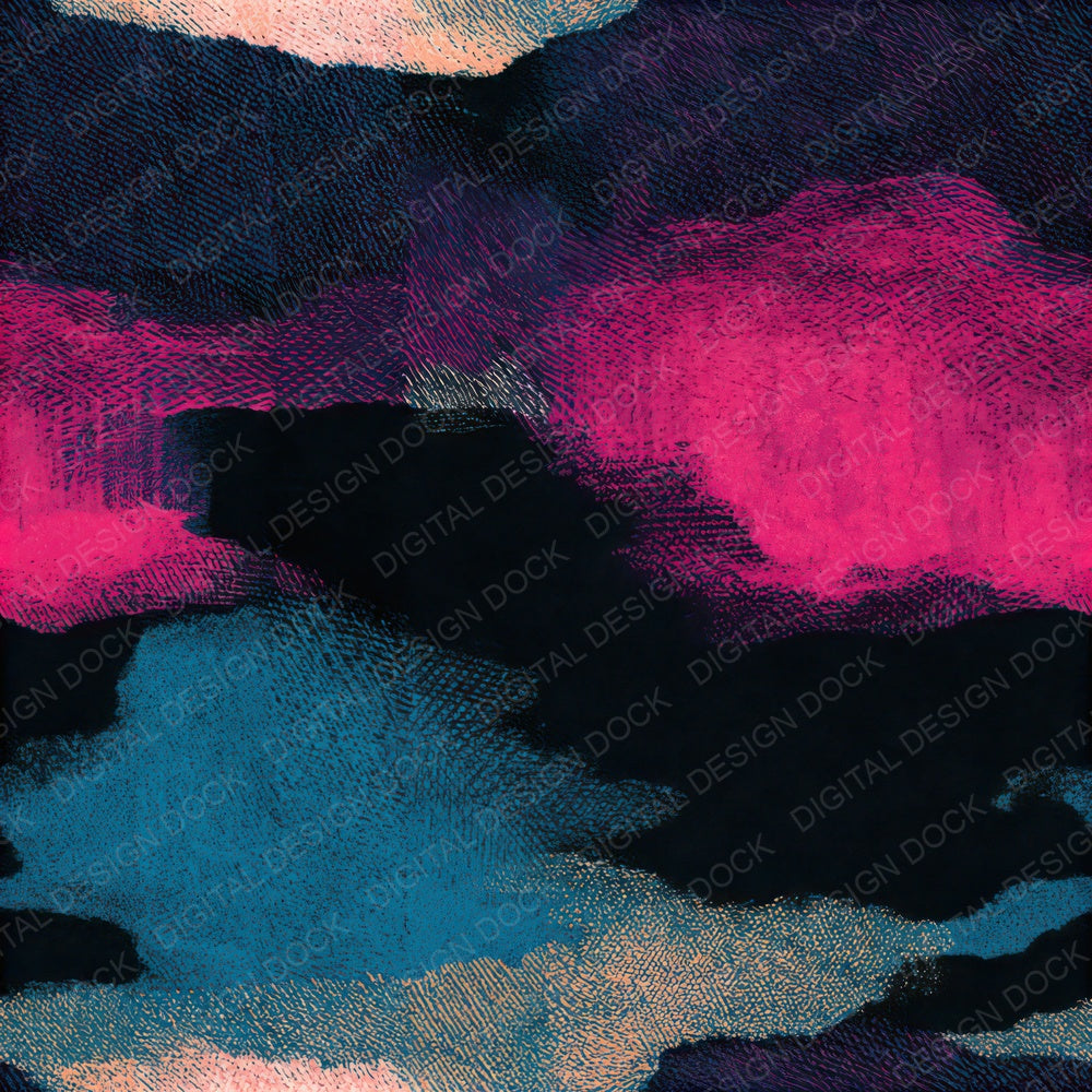 Engraving Electric Pink Cyan Abstract Seamless Digital Paper Pack (DDD013791)