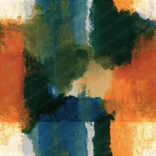 Infrared Avocado Burnt Orange Tonal Seamless Digital Paper Pack (DDD013792)