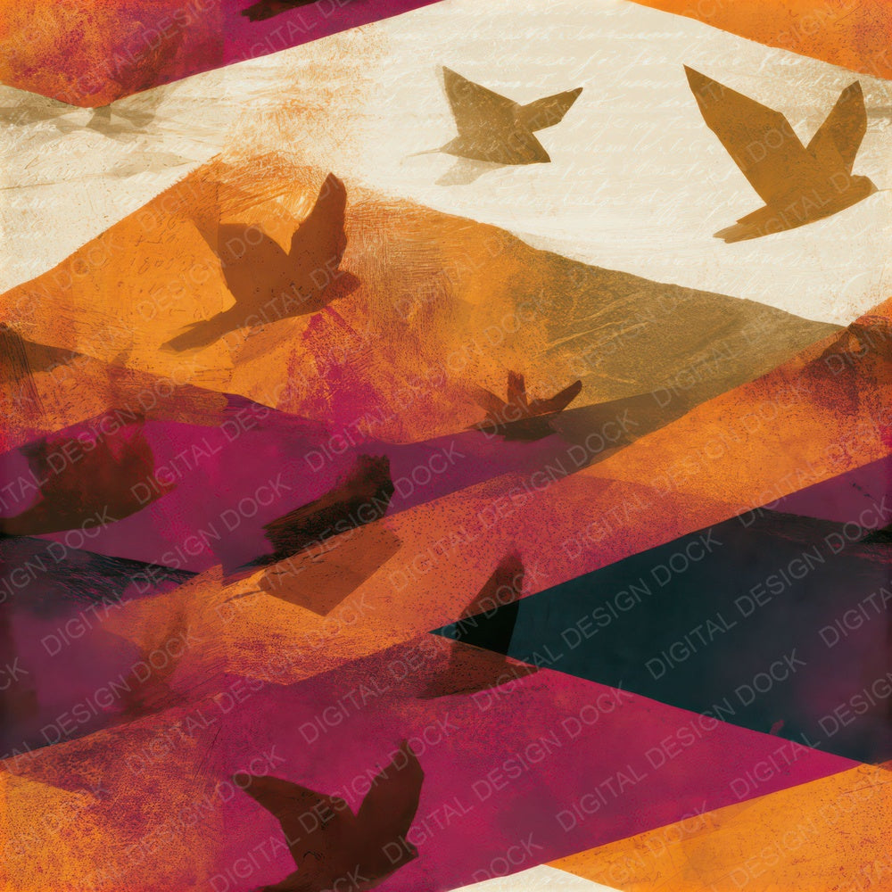 Infrared Kites Amber Magenta Seamless Digital Paper Pack (DDD013793)