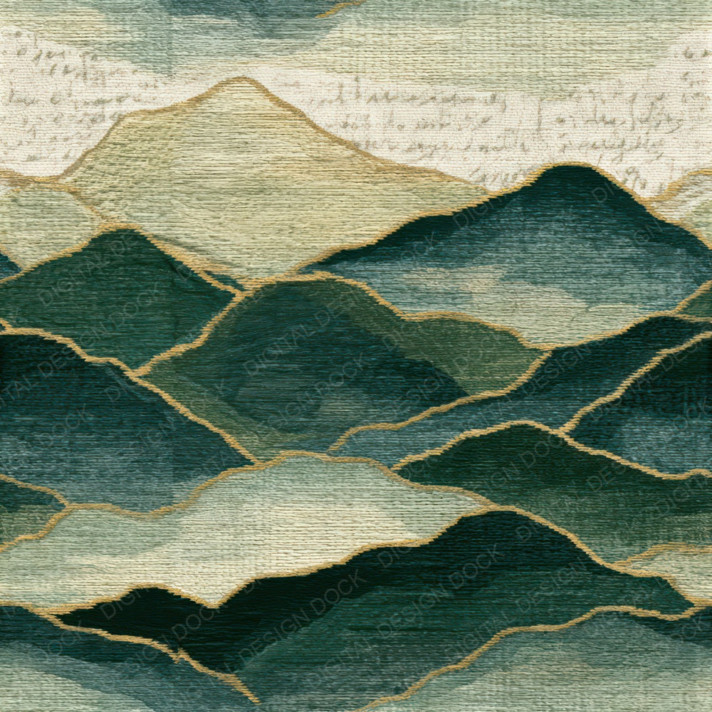 Embroidery Mountain Sage Cream Seamless Digital Paper Pack (DDD013808)